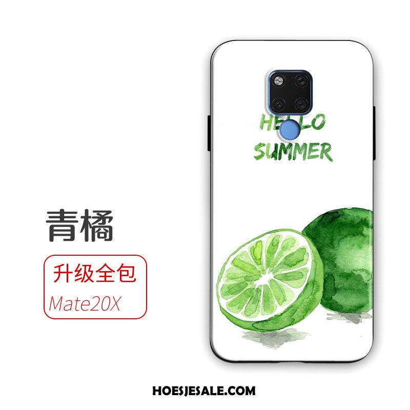 Huawei Mate 20 X Hoesje Trend Roze Kunst Bloemen Mobiele Telefoon Kopen