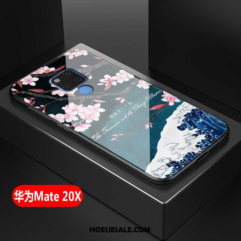 Huawei Mate 20 X Hoesje Wit Vers Gehard Glas Mobiele Telefoon Eenvoudige Kopen