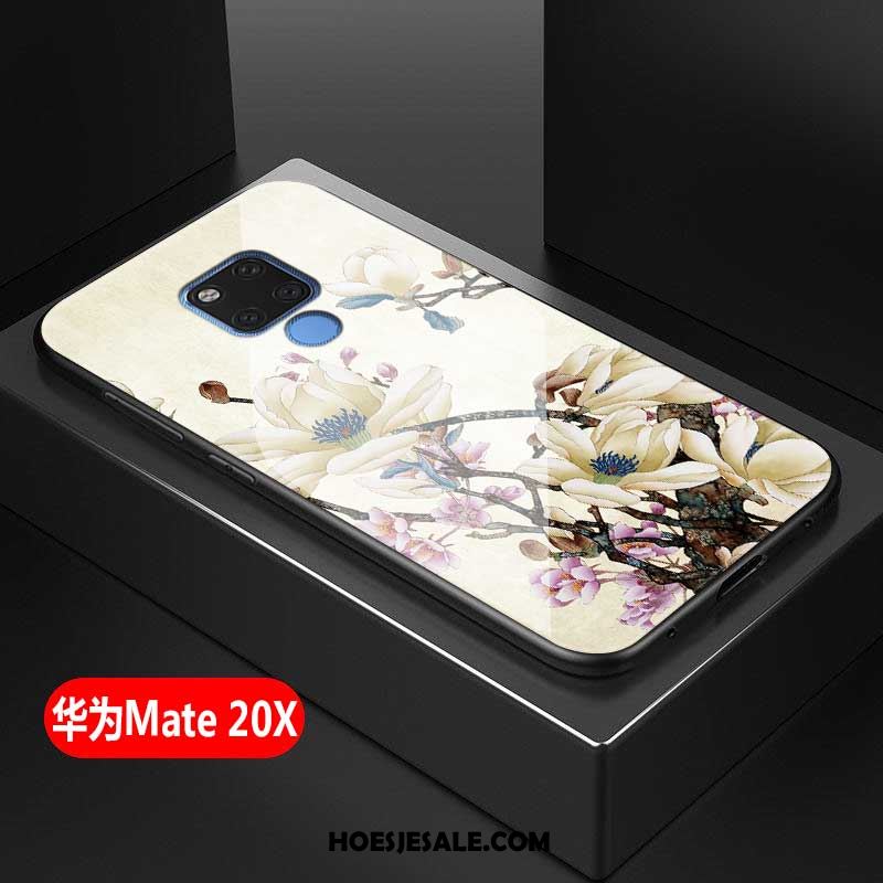 Huawei Mate 20 X Hoesje Wit Vers Gehard Glas Mobiele Telefoon Eenvoudige Kopen