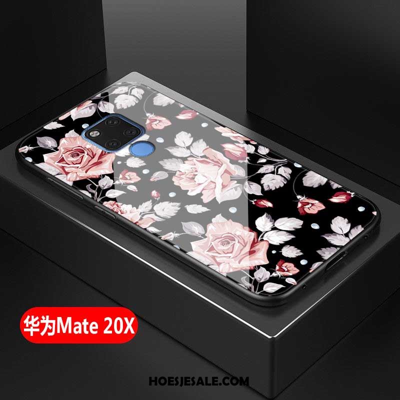 Huawei Mate 20 X Hoesje Wit Vers Gehard Glas Mobiele Telefoon Eenvoudige Kopen