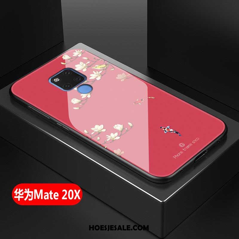 Huawei Mate 20 X Hoesje Wit Vers Gehard Glas Mobiele Telefoon Eenvoudige Kopen