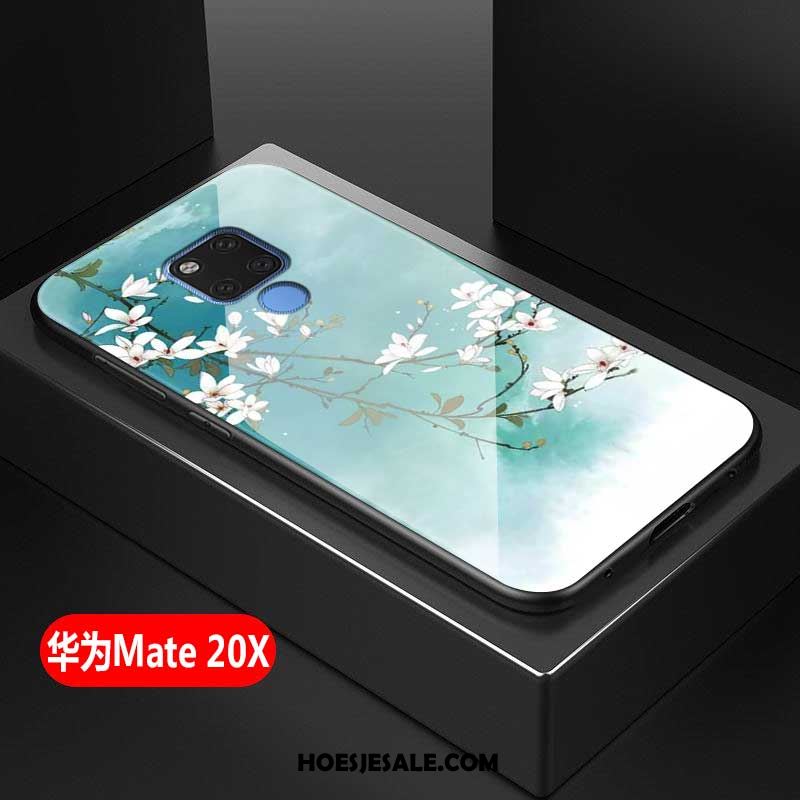 Huawei Mate 20 X Hoesje Wit Vers Gehard Glas Mobiele Telefoon Eenvoudige Kopen