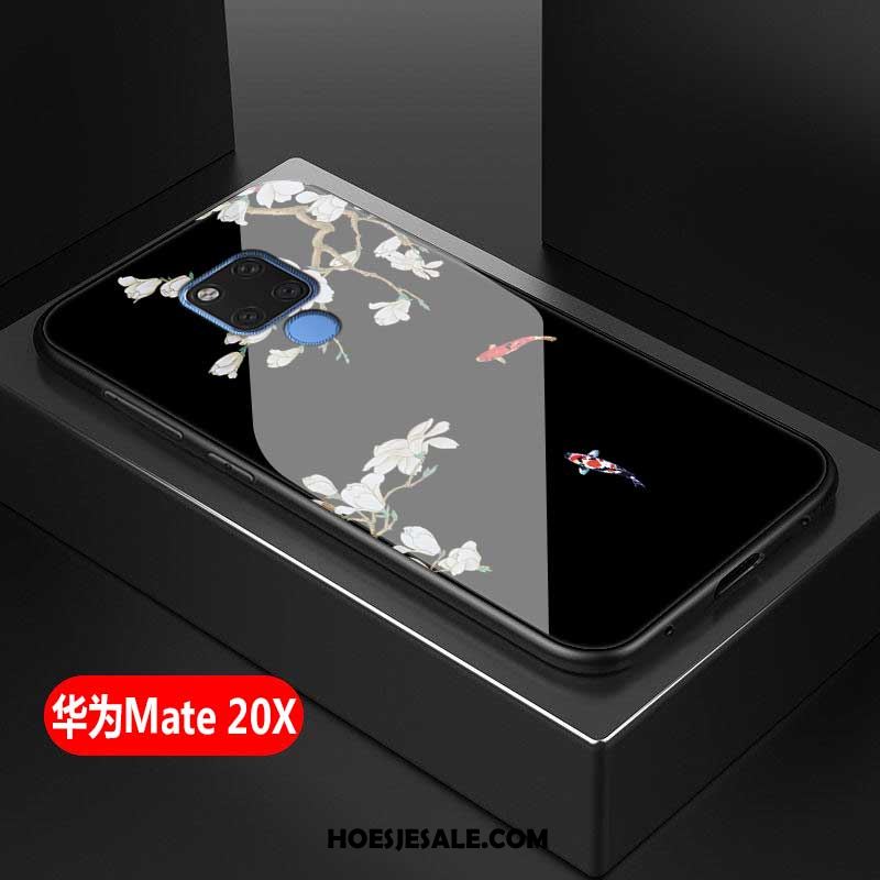 Huawei Mate 20 X Hoesje Wit Vers Gehard Glas Mobiele Telefoon Eenvoudige Kopen