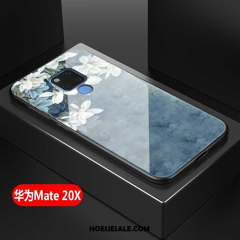 Huawei Mate 20 X Hoesje Wit Vers Gehard Glas Mobiele Telefoon Eenvoudige Kopen