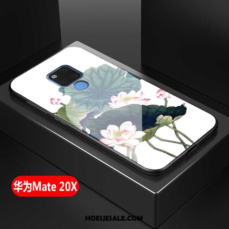 Huawei Mate 20 X Hoesje Wit Vers Gehard Glas Mobiele Telefoon Eenvoudige Kopen