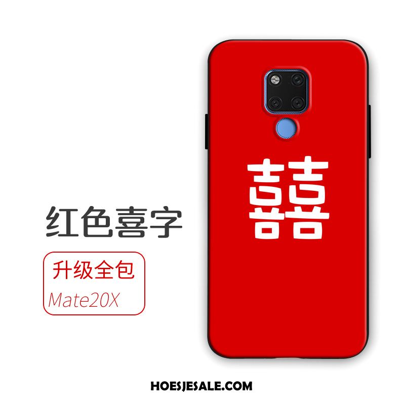Huawei Mate 20 X Hoesje Zacht Mobiele Telefoon Hoes Rood Schrobben Kopen