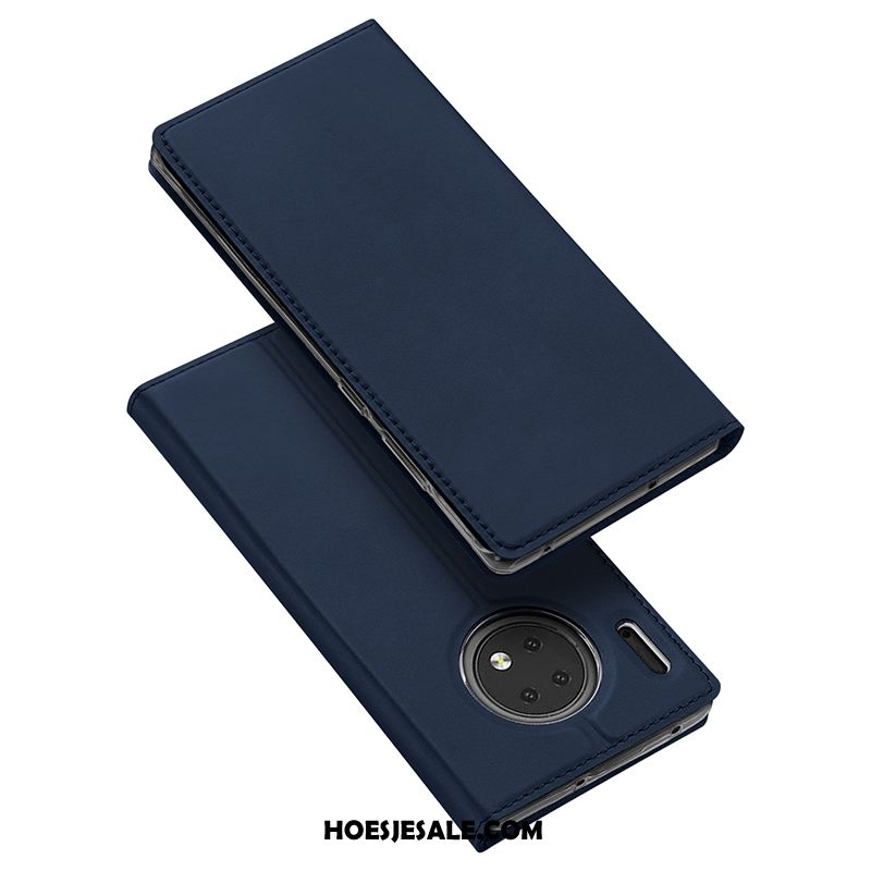 Huawei Mate 30 Hoesje All Inclusive Blauw Nieuw Folio Bedrijf Sale