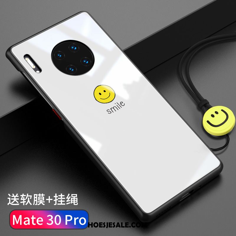 Huawei Mate 30 Hoesje All Inclusive Mobiele Telefoon Scheppend Gehard Glas Dun Kopen