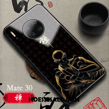 Huawei Mate 30 Hoesje Chinese Stijl Glas Mobiele Telefoon Echte Wit Online