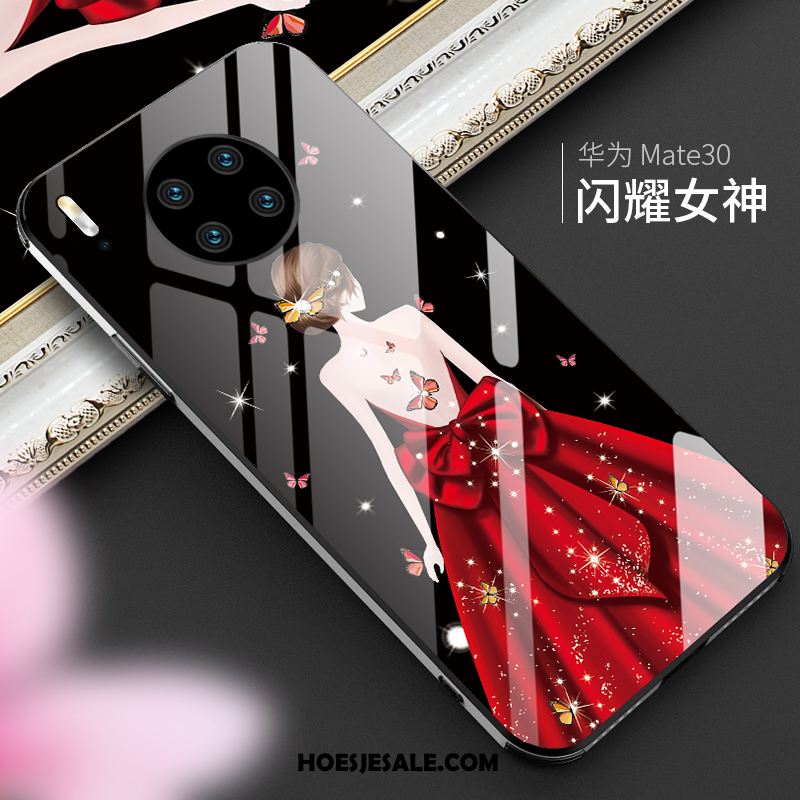 Huawei Mate 30 Hoesje Glas Anti-fall Dun Net Red Trendy Merk Sale