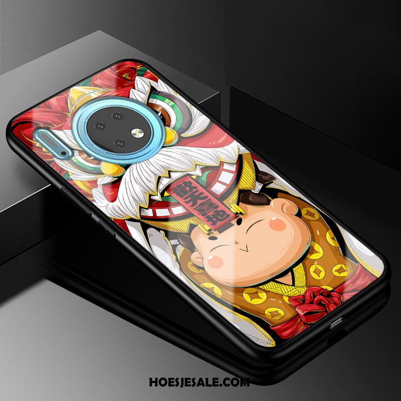 Huawei Mate 30 Hoesje Glas Chinese Stijl Mobiele Telefoon Bescherming Mode Kopen