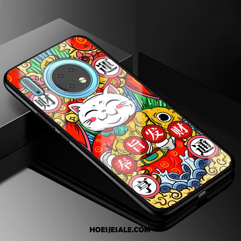 Huawei Mate 30 Hoesje Glas Chinese Stijl Mobiele Telefoon Bescherming Mode Kopen