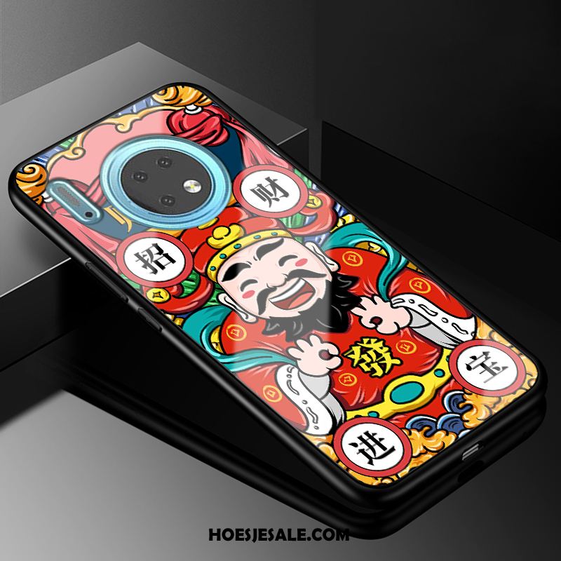 Huawei Mate 30 Hoesje Glas Chinese Stijl Mobiele Telefoon Bescherming Mode Kopen