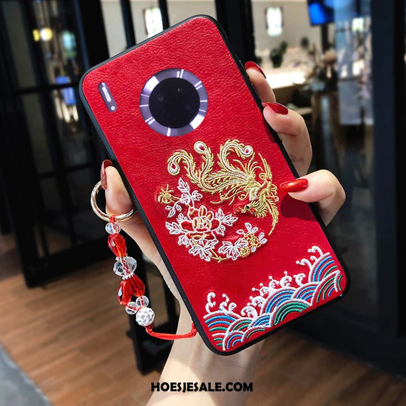 Huawei Mate 30 Hoesje Siliconen Mobiele Telefoon Anti-fall Borduurwerk Lovers Kopen