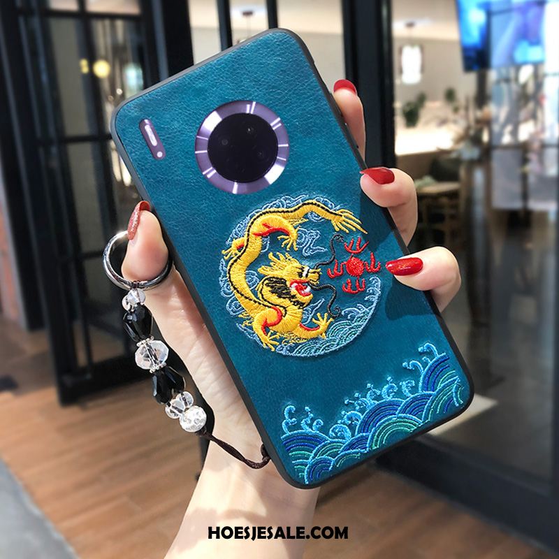 Huawei Mate 30 Hoesje Siliconen Mobiele Telefoon Anti-fall Borduurwerk Lovers Kopen