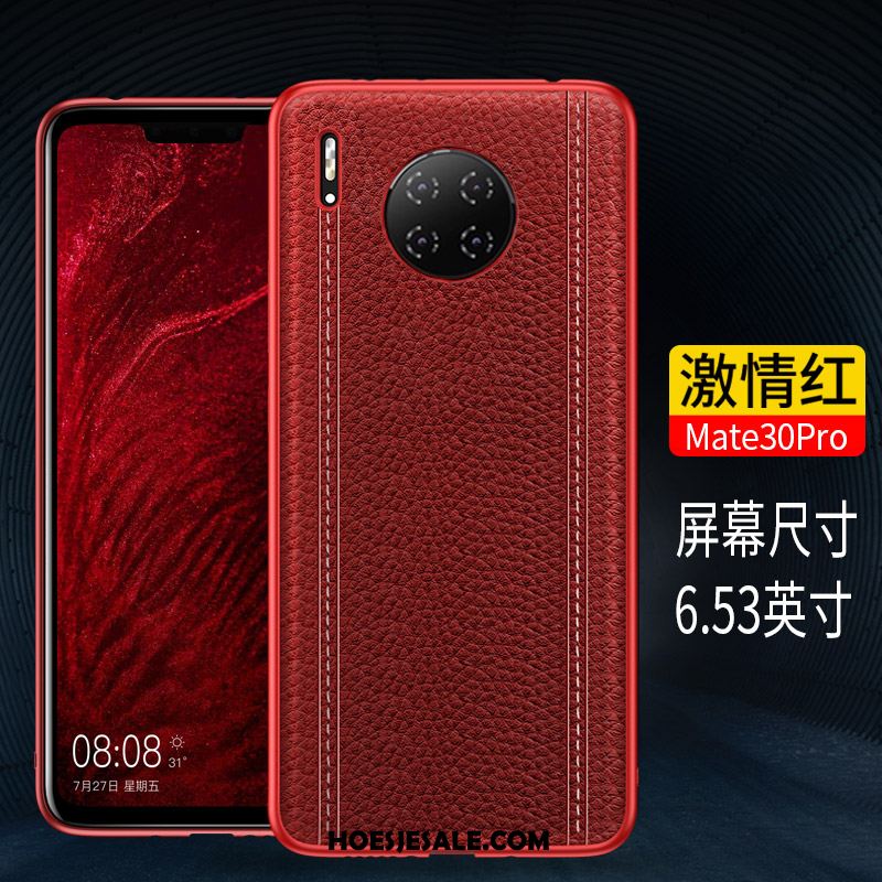 Huawei Mate 30 Pro Hoesje Hoes Mobiele Telefoon Echt Leer All Inclusive Anti-fall Goedkoop