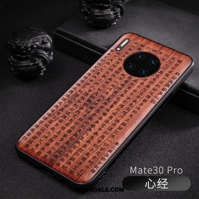 Huawei Mate 30 Pro Hoesje Hout Nieuw Original Reliëf Anti-fall Kopen