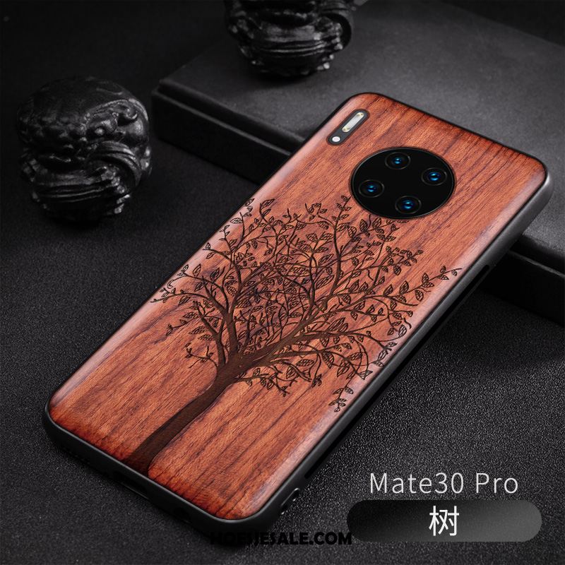 Huawei Mate 30 Pro Hoesje Hout Nieuw Original Reliëf Anti-fall Kopen