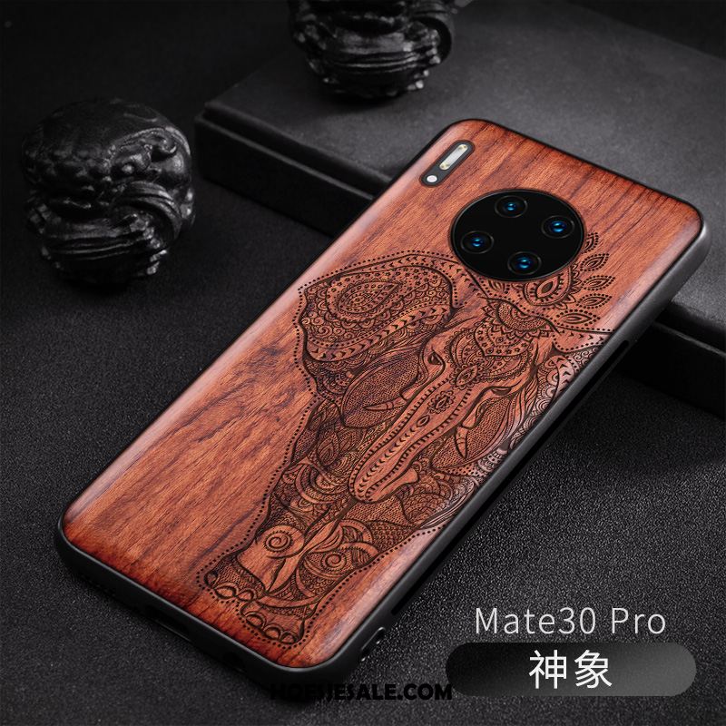 Huawei Mate 30 Pro Hoesje Hout Nieuw Original Reliëf Anti-fall Kopen