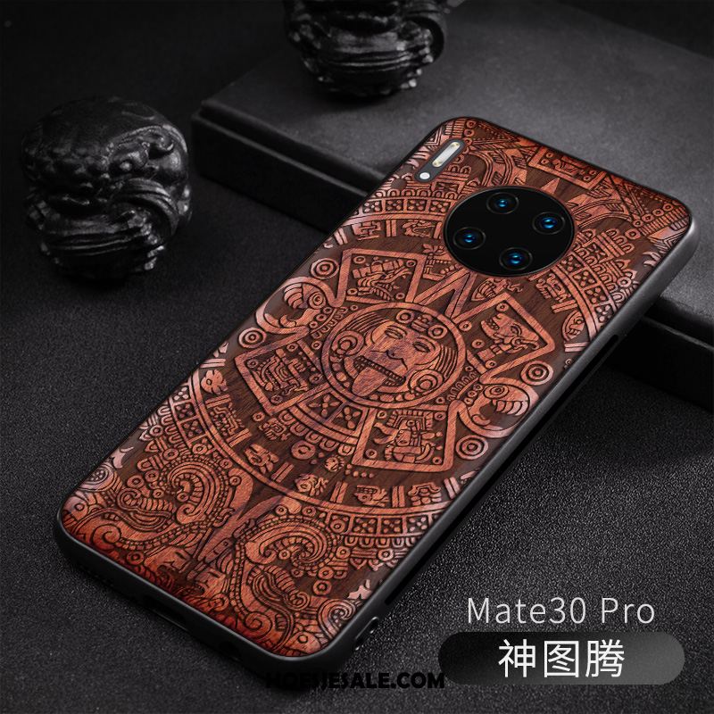 Huawei Mate 30 Pro Hoesje Hout Nieuw Original Reliëf Anti-fall Kopen