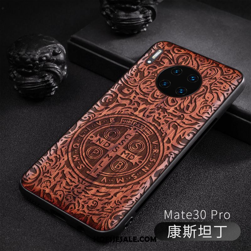 Huawei Mate 30 Pro Hoesje Hout Nieuw Original Reliëf Anti-fall Kopen