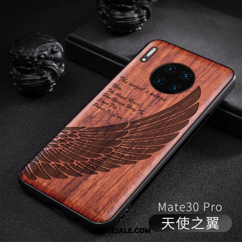 Huawei Mate 30 Pro Hoesje Hout Nieuw Original Reliëf Anti-fall Kopen