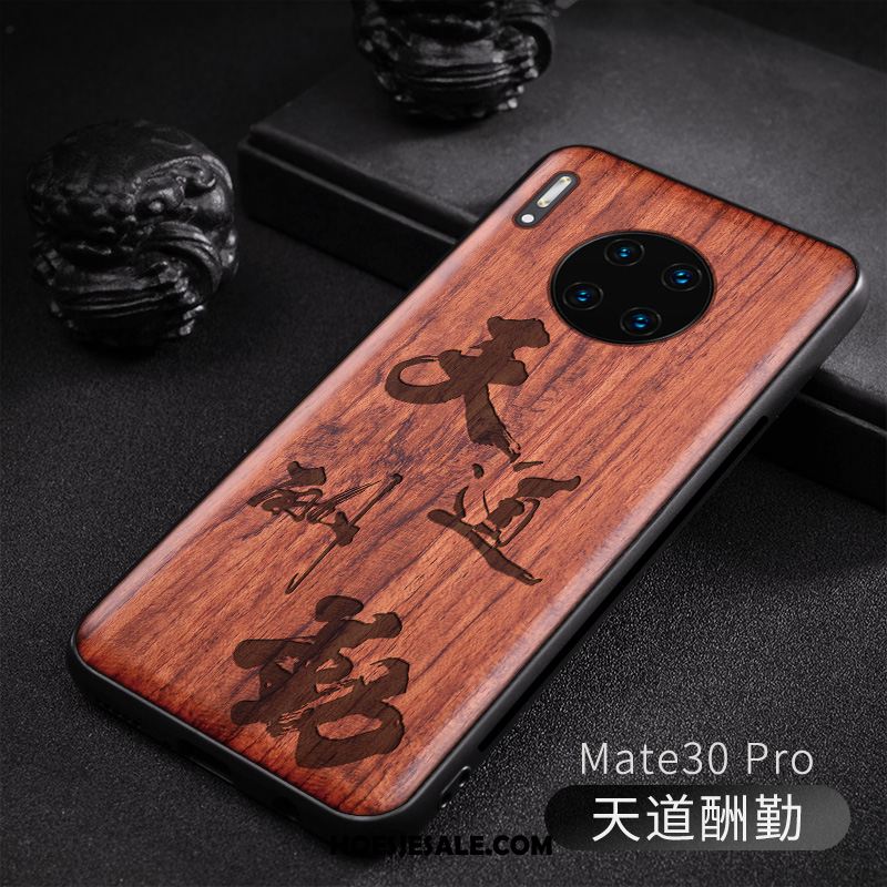 Huawei Mate 30 Pro Hoesje Hout Nieuw Original Reliëf Anti-fall Kopen