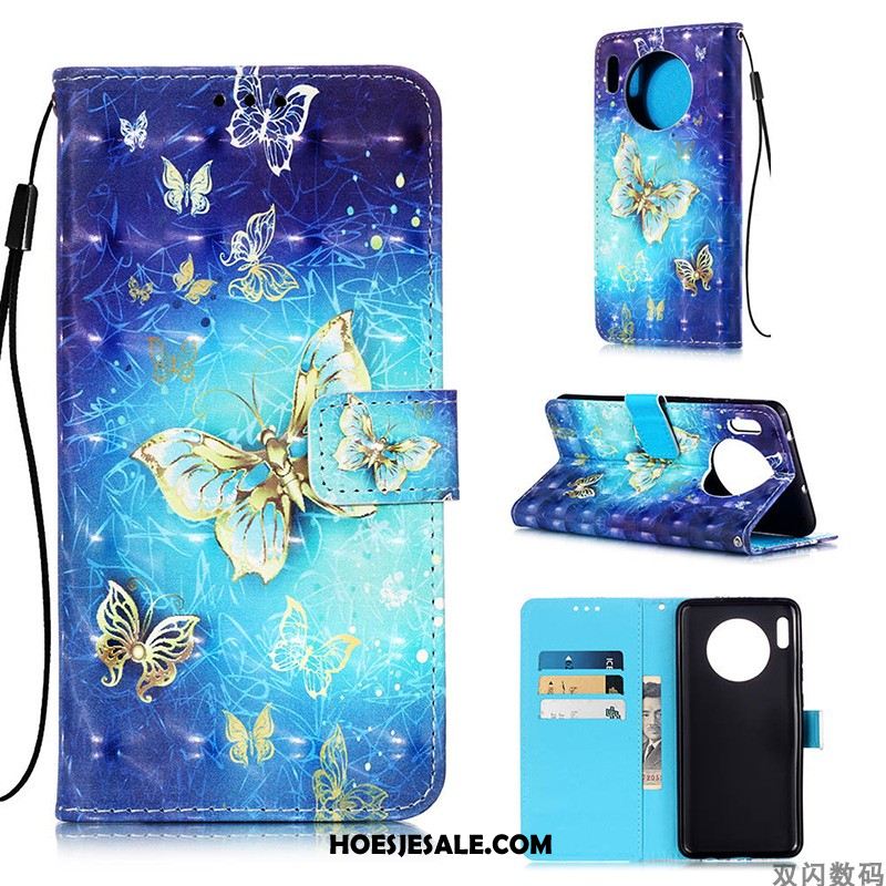 Huawei Mate 30 Pro Hoesje Mobiele Telefoon All Inclusive Clamshell Leren Etui Wit Sale