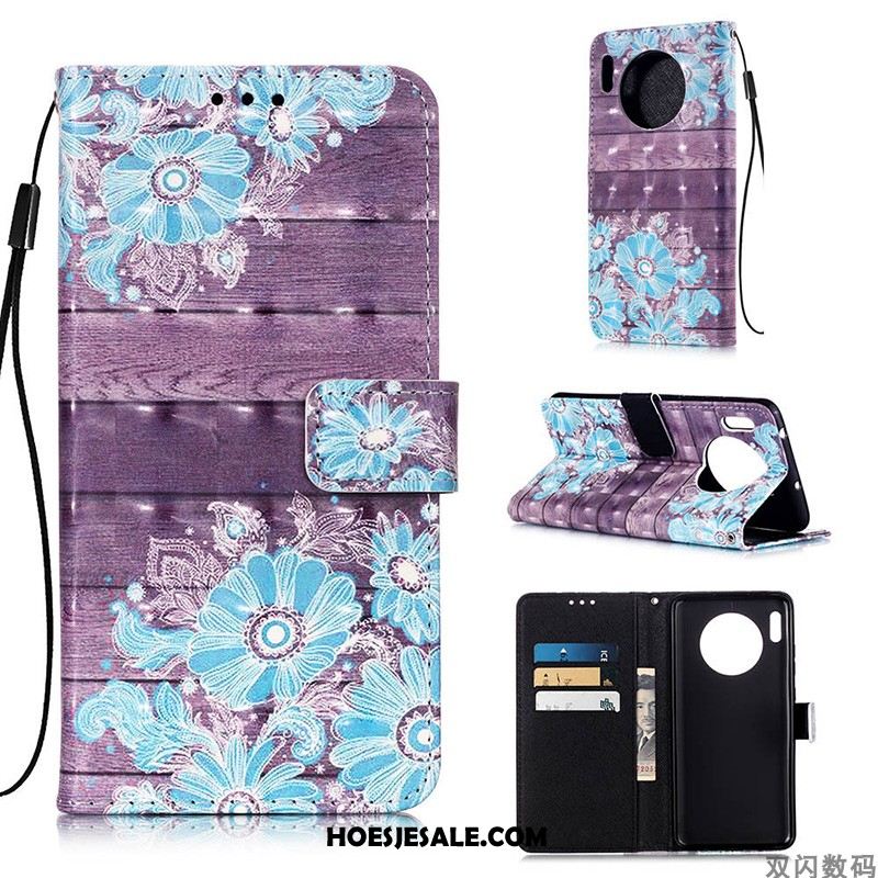 Huawei Mate 30 Pro Hoesje Mobiele Telefoon All Inclusive Clamshell Leren Etui Wit Sale