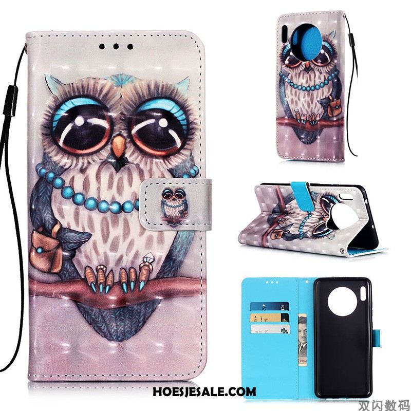 Huawei Mate 30 Pro Hoesje Mobiele Telefoon All Inclusive Clamshell Leren Etui Wit Sale