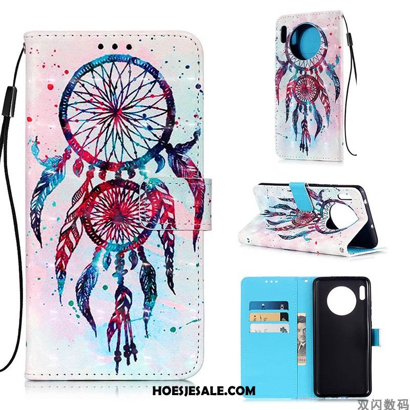 Huawei Mate 30 Pro Hoesje Mobiele Telefoon All Inclusive Clamshell Leren Etui Wit Sale