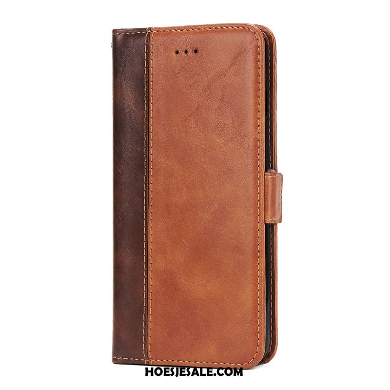 Huawei Mate 30 Pro Hoesje Nieuw Leren Etui Eenvoudige Vintage Ondersteuning Korting