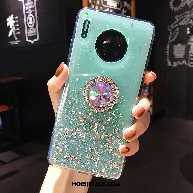 Huawei Mate 30 Pro Hoesje Nieuw Ring Ondersteuning Wit Zacht Sale