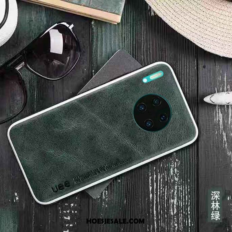 Huawei Mate 30 Pro Hoesje Trendy Merk Wijnrood Anti-fall Siliconen All Inclusive Aanbiedingen