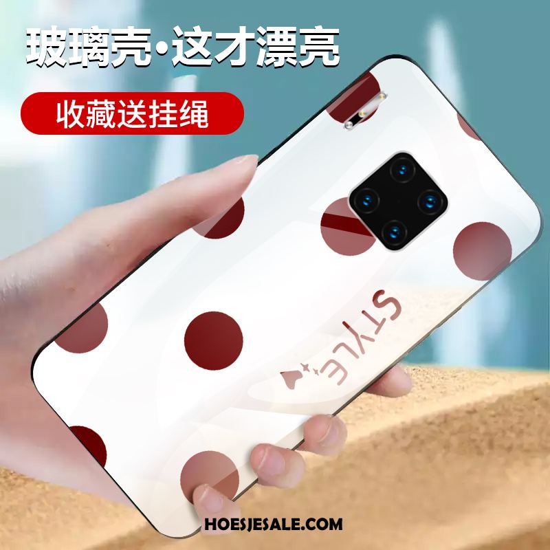 Huawei Mate 30 Rs Hoesje Glas Bescherming Geel Anti-fall Hoes Goedkoop