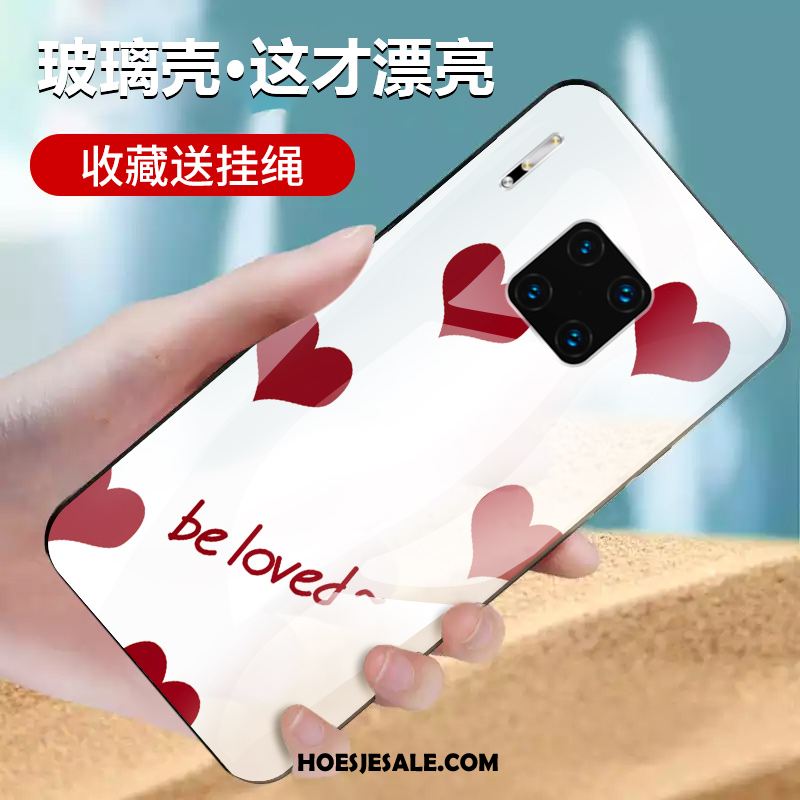 Huawei Mate 30 Rs Hoesje Glas Bescherming Geel Anti-fall Hoes Goedkoop