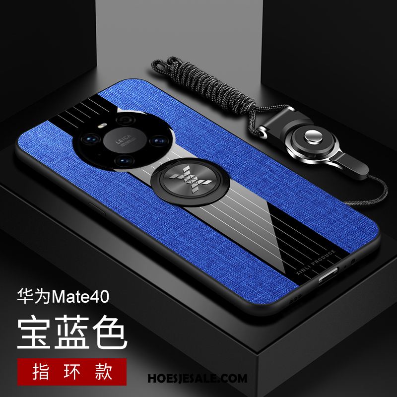 Huawei Mate 40 Hoesje Anti-fall Siliconen Bescherming Rood Zacht Goedkoop