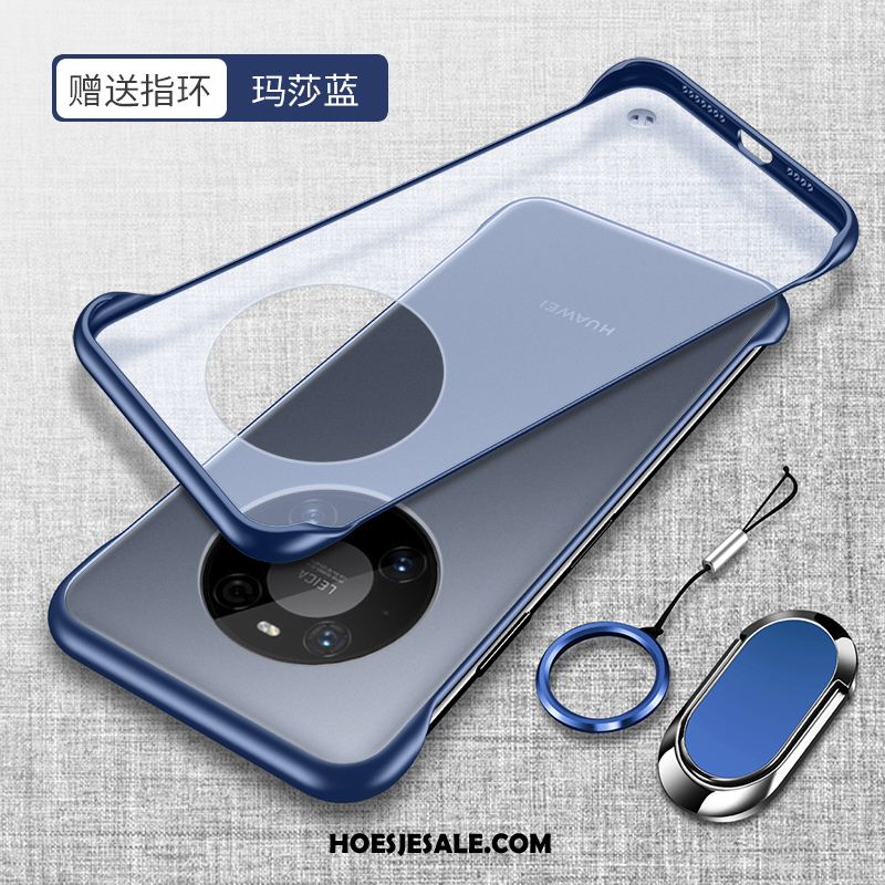 Huawei Mate 40 Hoesje Doorzichtig Schrobben Bescherming Zwart Dun Kopen