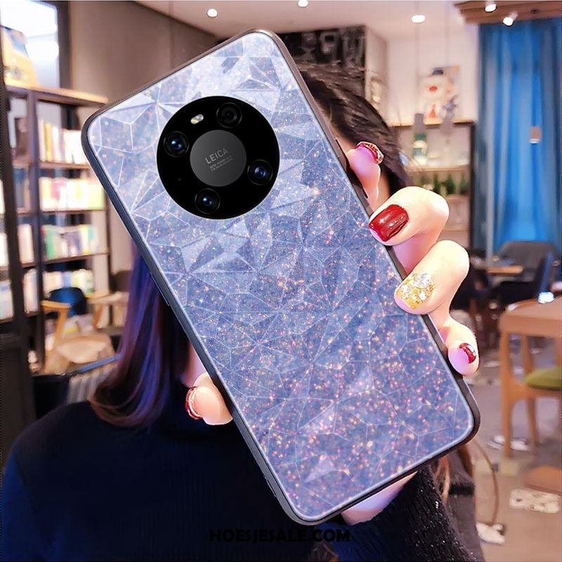 Huawei Mate 40 Hoesje Mobiele Telefoon Patroon Purper Net Red Trend Kopen