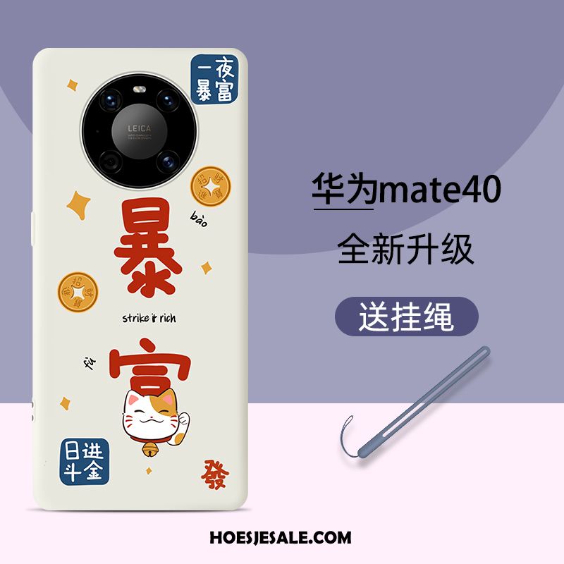 Huawei Mate 40 Hoesje Mooie Zacht Anti-fall Blauw All Inclusive Goedkoop