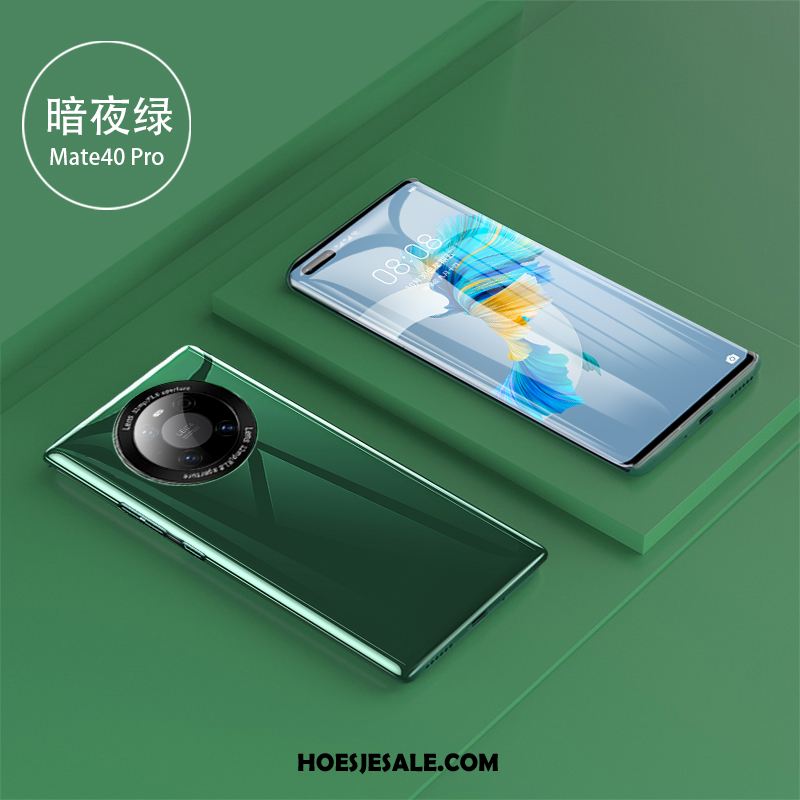 Huawei Mate 40 Pro Hoesje Mobiele Telefoon Wit High End Spiegel Glas Goedkoop