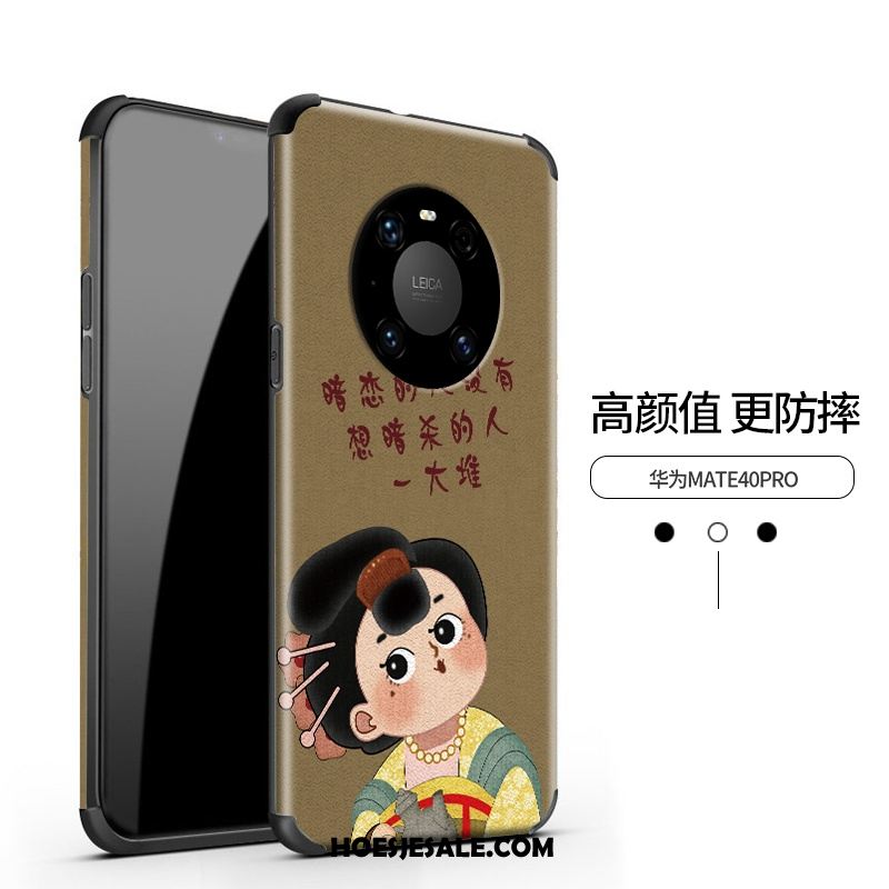Huawei Mate 40 Pro Hoesje Persoonlijk Mobiele Telefoon Reliëf Anti-fall Chinese Stijl Kopen