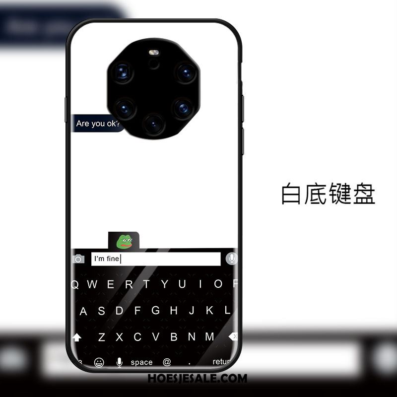 Huawei Mate 40 Rs Hoesje Bescherming Hoes Mobiele Telefoon Zwart Eenvoudige Aanbiedingen