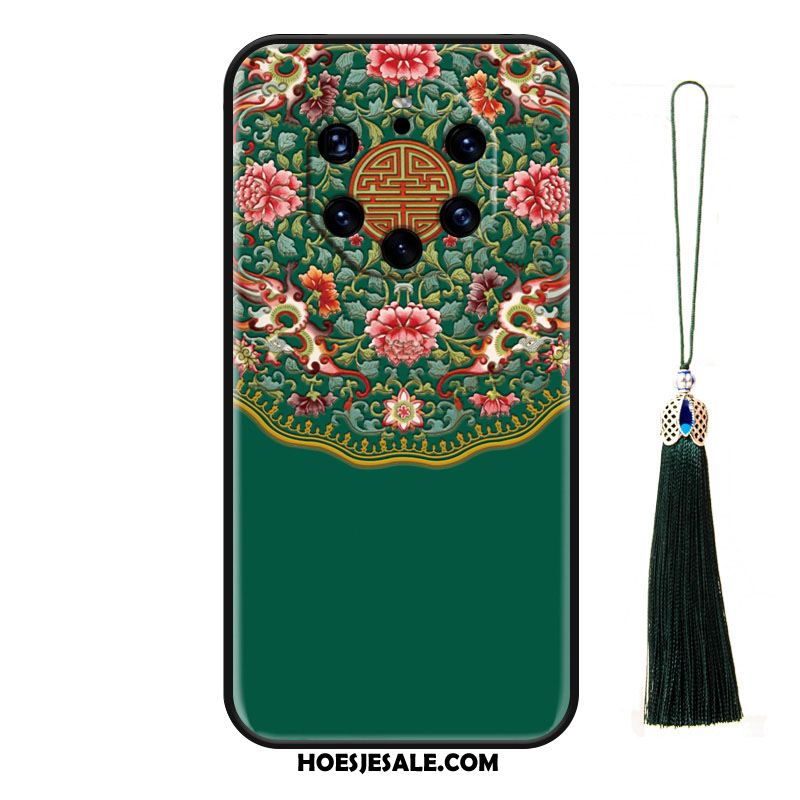 Huawei Mate 40 Rs Hoesje Groen Kwasten Chinese Stijl Wind Vintage Online