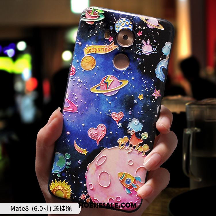 Huawei Mate 8 Hoesje Anti-fall Purper Mobiele Telefoon Siliconen Mooie Online