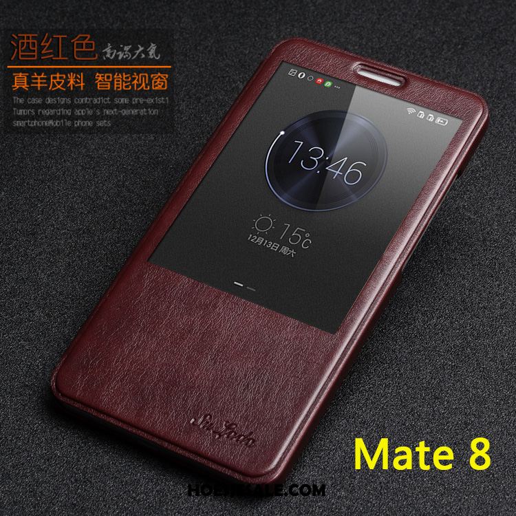 Huawei Mate 8 Hoesje Dun Hoes Mobiele Telefoon Zwart Leren Etui Kopen