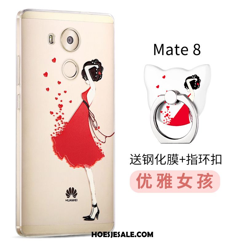 Huawei Mate 8 Hoesje Hoes Bescherming Siliconen Purper All Inclusive Sale