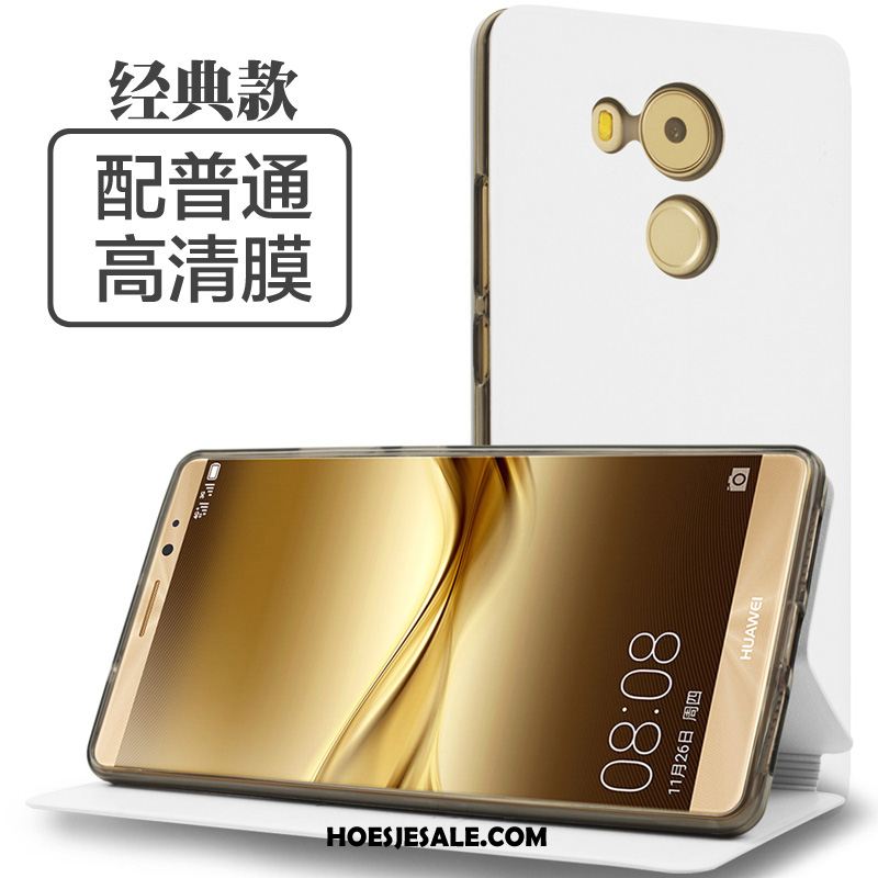 Huawei Mate 8 Hoesje Metaal Folio Mobiele Telefoon Blauw Hoes Goedkoop