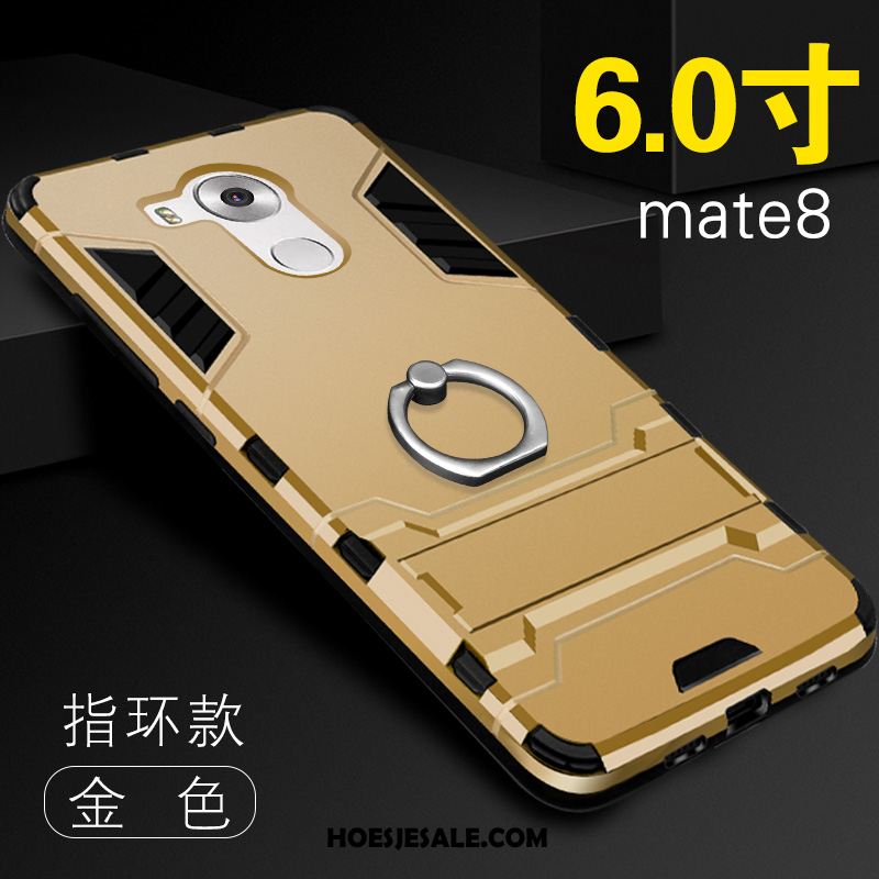 Huawei Mate 8 Hoesje Zacht Schrobben All Inclusive Goud Skärmskydd Korting