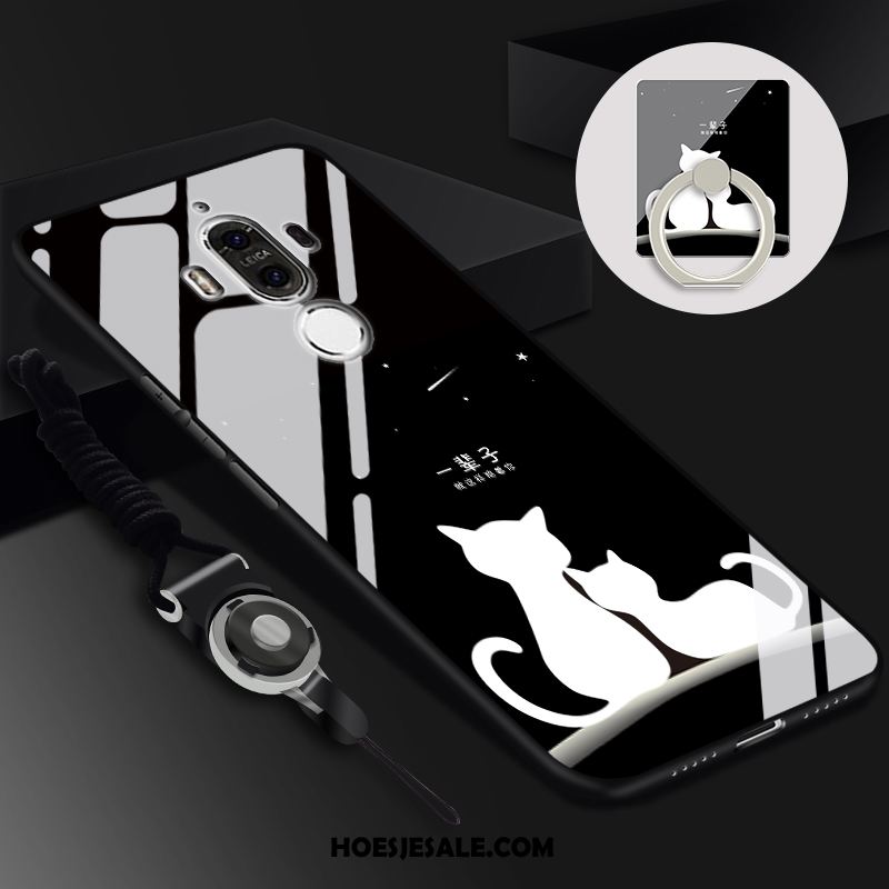 Huawei Mate 9 Hoesje Hoes Zwart Gehard Glas Mobiele Telefoon Bescherming Goedkoop